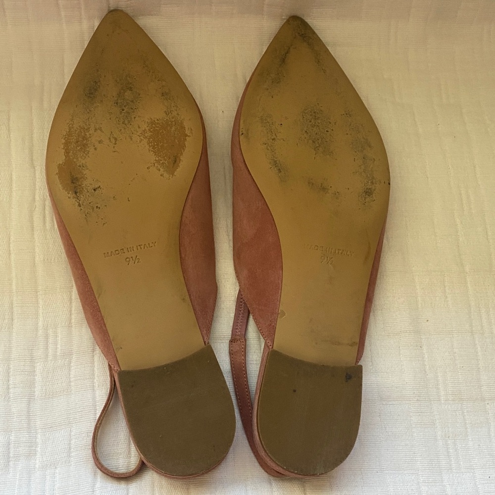 EVERLANE Made In Italy Pointed Slingback Flats in Dusty Rose - Picture 5 of 8